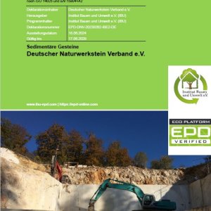 UMWELT-PRODUKTDEKLARATION „Sedimentäre Gesteine"
